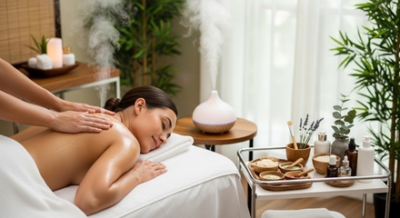 One Neck and Face Massage + Hand Massage + Aromatherapy + 60 min Hydrating Facial - SkinCare by Marlen