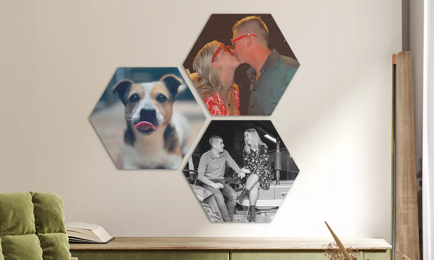 Akustikpaneele aus PET-Filz im Sechseck-Format-Set in vielen Größen von Lieblingsfoto (bis zu 58% sparen) - Image 4