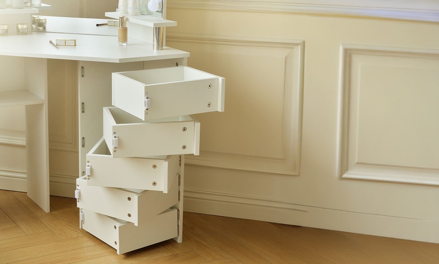 Image 2: Home Deluxe Schminktisch mit LED-Beleuchtung „Candice“