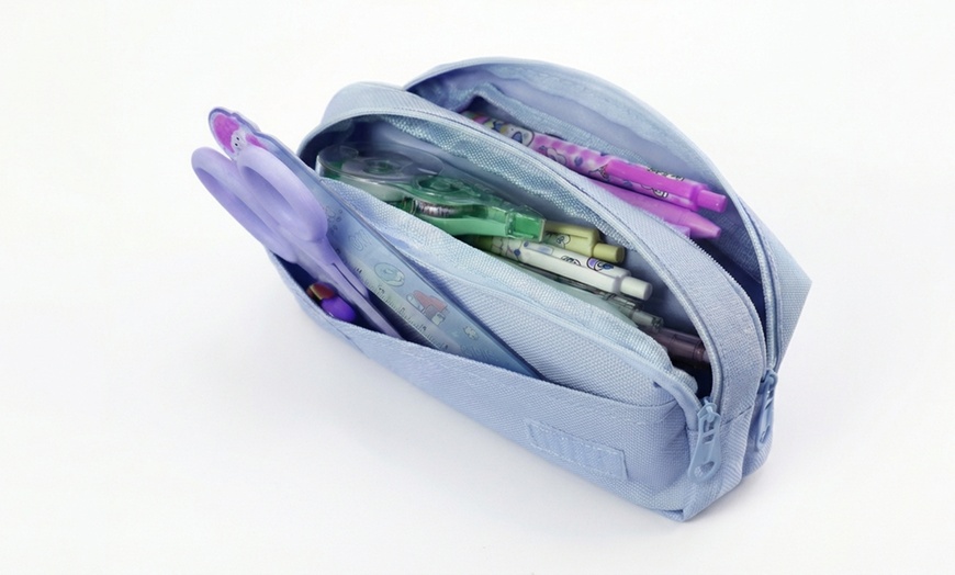 Image 5: Cartoon-Inspired Handheld Pencil Case Stationery Organiser Bag