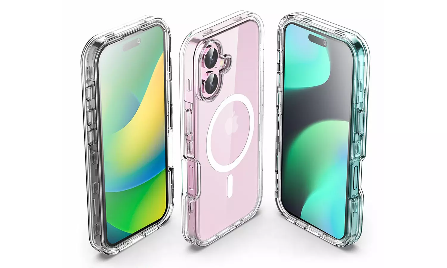 MagSafe Clear Case For iPhone 16 Pro Max 16 Heavy Duty Shockproof 3-Layer Cover
