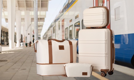 Groupon Unisex Kono Set Of Four Travel Suitcase