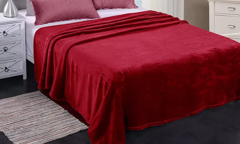 JML Soft Lightweight Plush Flannel Blanket for Bed/Sofa,King/Queen Size
