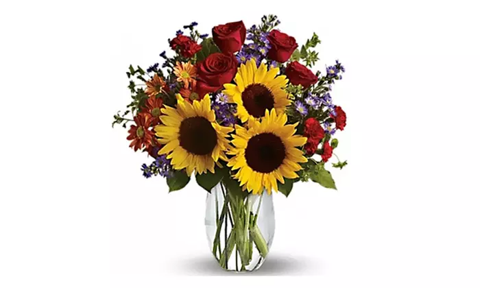 Standard, Deluxe or Premium Size Blue or Pure Happiness Arrangement
