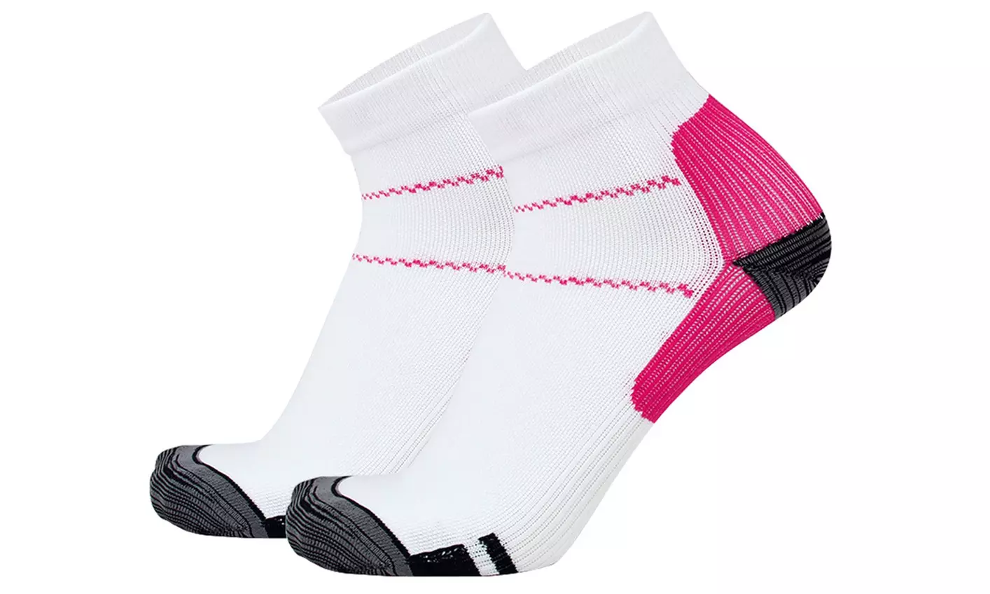 Unisex Plantar Fasciitis Ankle-Length Compression Socks (3-6 Pairs)