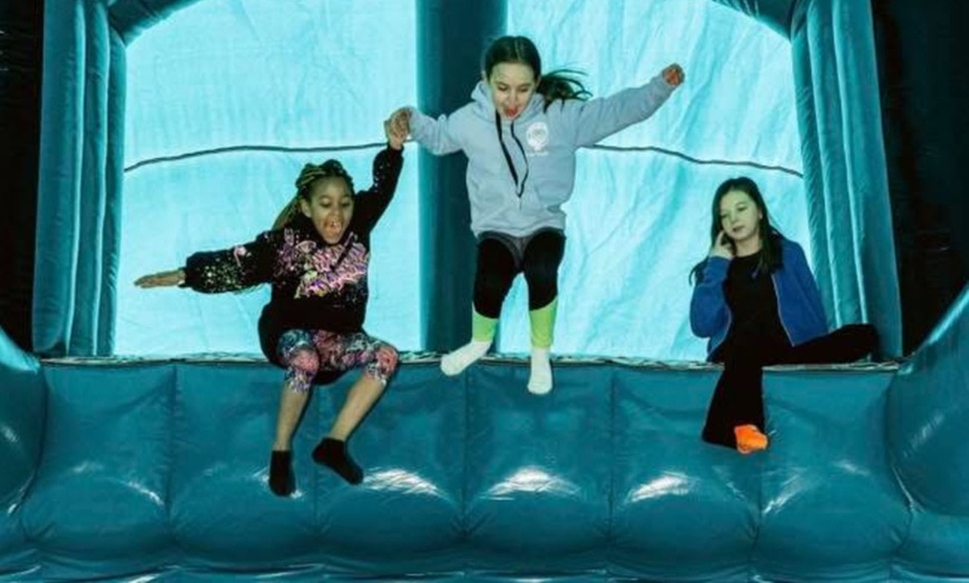 Image 5: Bounce Camp: Family Tickets for 640ft Inflatable Obstacle Course Fun
