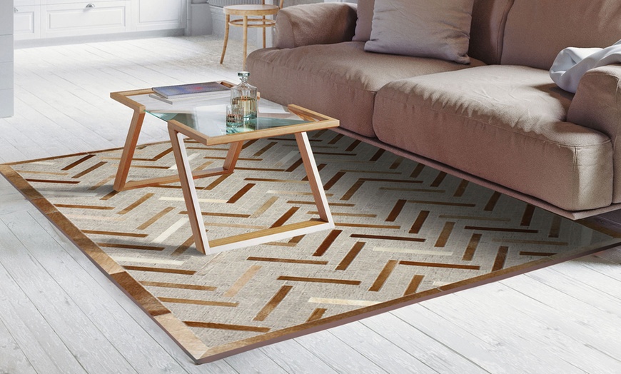 Image 2: Tapis en cuir 