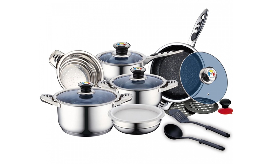 Image 1: Batterie de cuisine 16 ou 18 pièces et accessoires