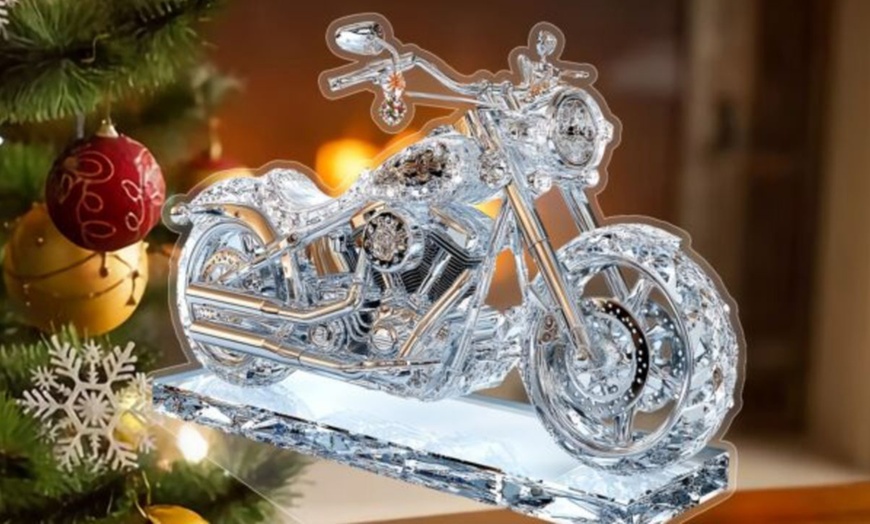 Image 1: Motorbike Acrylic 2D Desktop Decoration