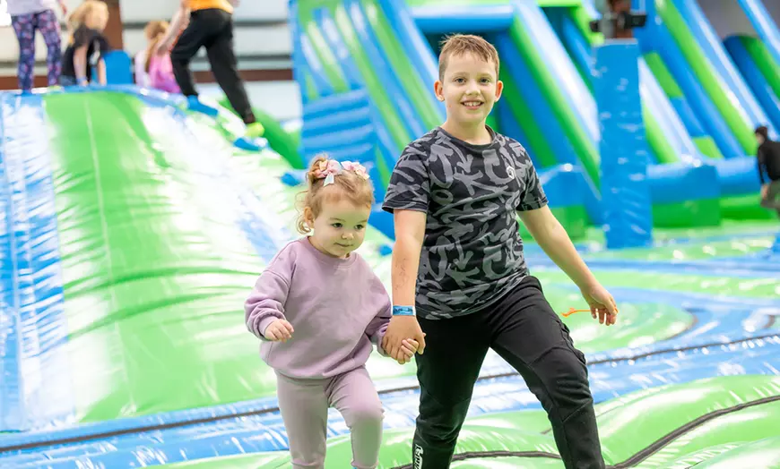 Image 6: Experience a 90-Min Inflatable Park Session For Up to Four People 