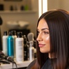 Image 5: Haircut with Silk Press Styling, Blow Dry,  All Over Color, and More