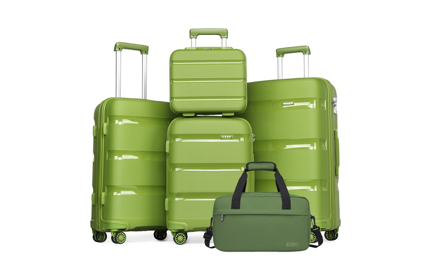 Image 2: Four-Piece Suitcase Set with Travel Bag