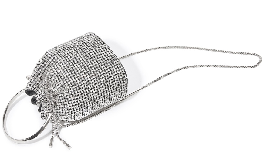 Image 17: Bolso bombonera de fiesta con apliques brillantes