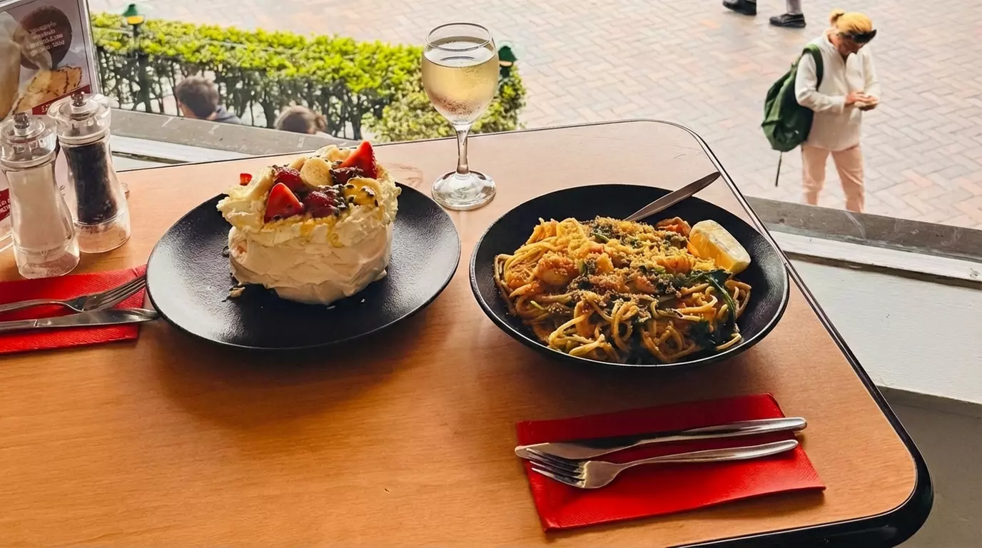 Savor the Flavor: Pasta/Burger Meal with Dessert & Drink for 1, 2 or 4