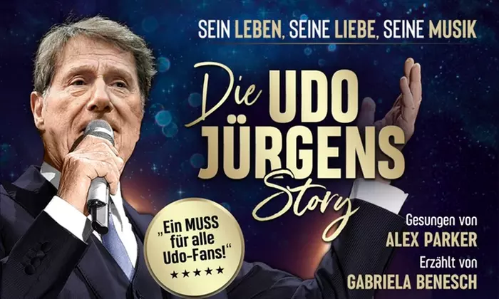 Ticket für „Udo Jürgens Story“ vom 8. Januar bis 15. Mai 2026