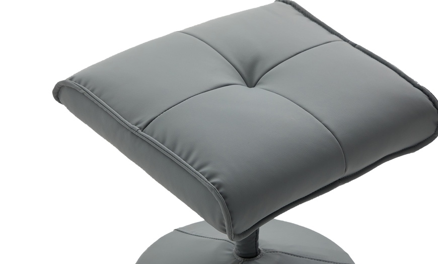 Image 7: Recliner Armchair with Footstool
