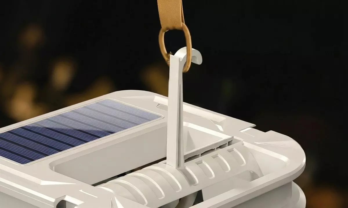 3 in 1 Solar Powered Foldable Camping Lantern & LED Work Light - 400 Lumens, USB Rechargeable