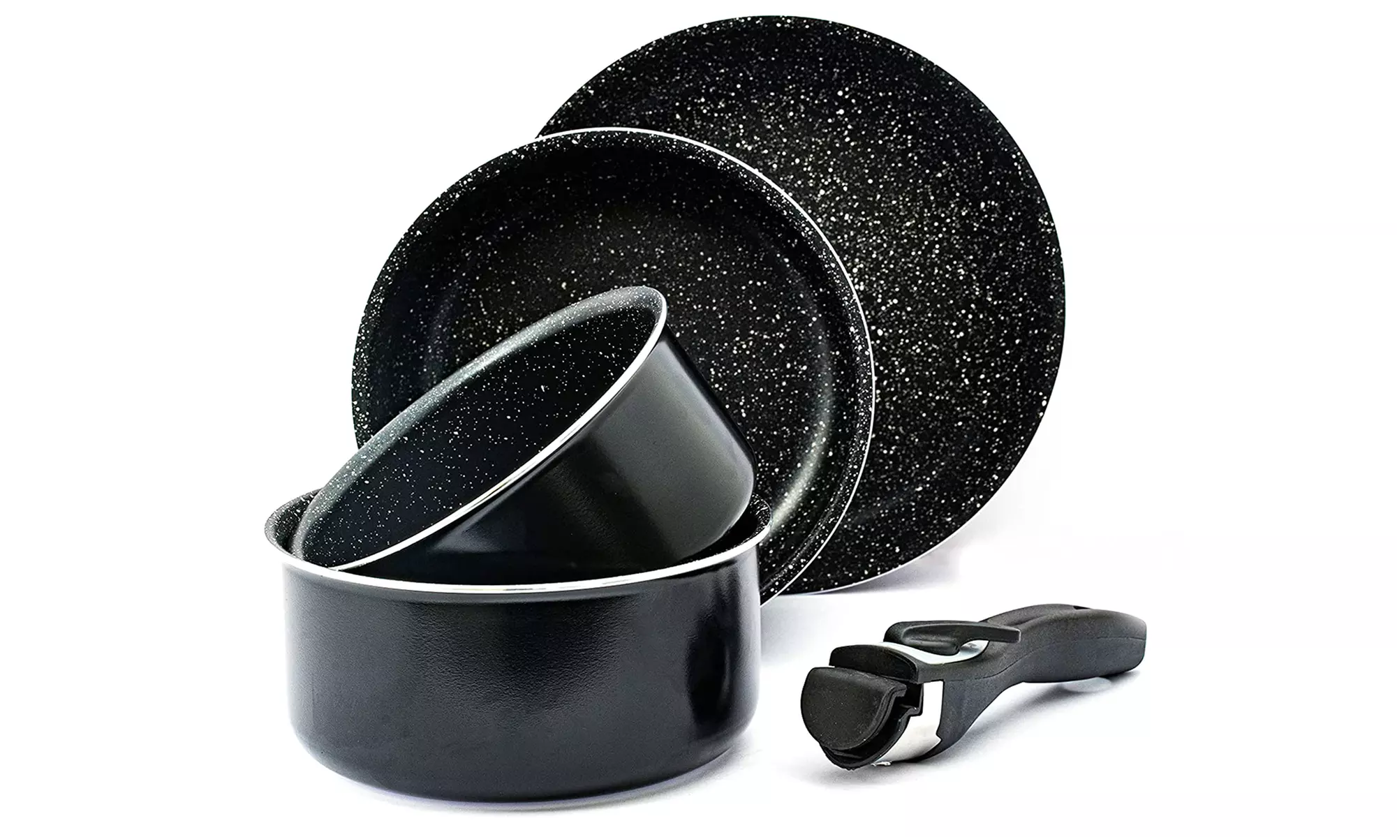 Batería de cocina con mango desmontable, de Herzberg