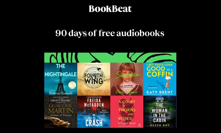 Image 1: BookBeat - Listen to Audiobooks for Free for 3 Months 