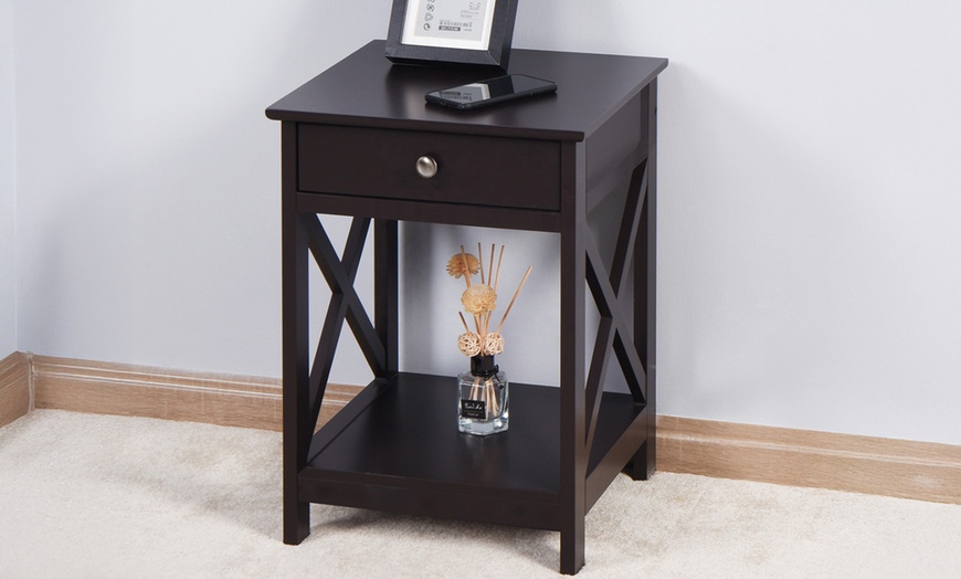 Image 1: Bedside Table