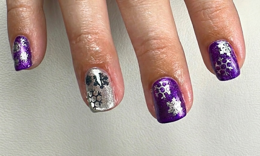 Image 3: Luminary or Builder Gel on Natural Nails or Gel X with One Color