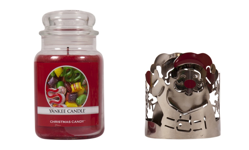 Image 3: Yankee Candle Jar with Holder