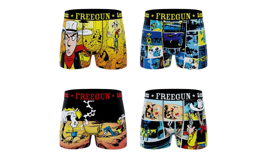Image 5: Lot de 4 ou 5 boxers Freegun divers Cobranding pour homme
