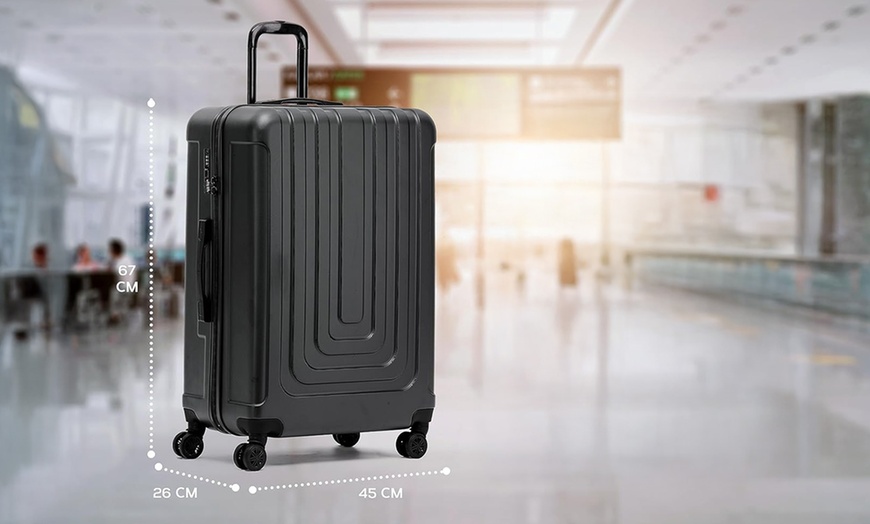 Image 11: Large 20kg Hard Shell Check in Suitcase 67x45x26cm TSA Lock & USB Port