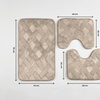 Image 12: Set di 3 tappeti bagno memory antiscivolo