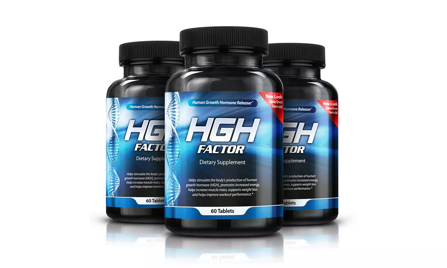 HGH Factor Bottle - Natural Muscle Building Enhancer (60, 120, or 180 ct) 