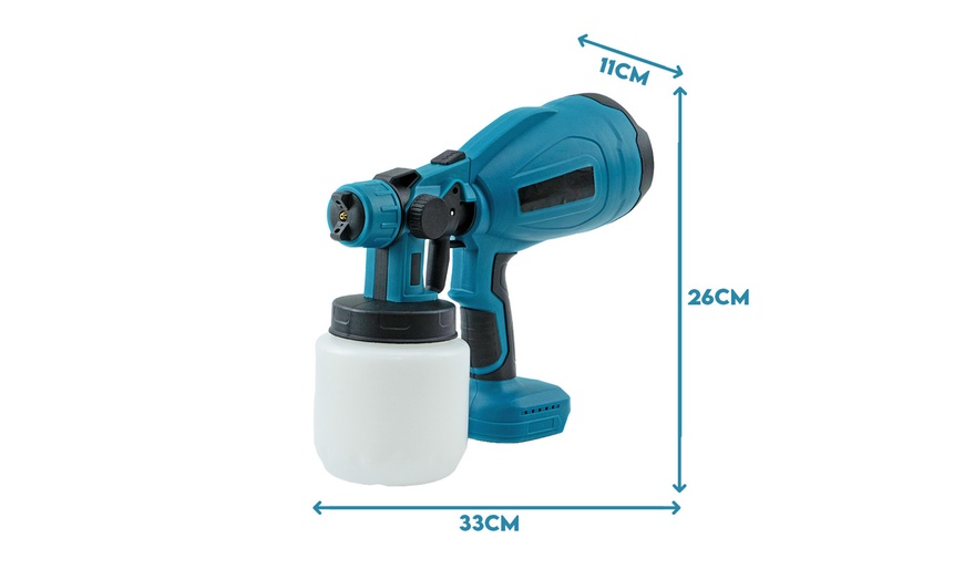 Image 4: Pistola pulverizadora inalámbrica para pintura
