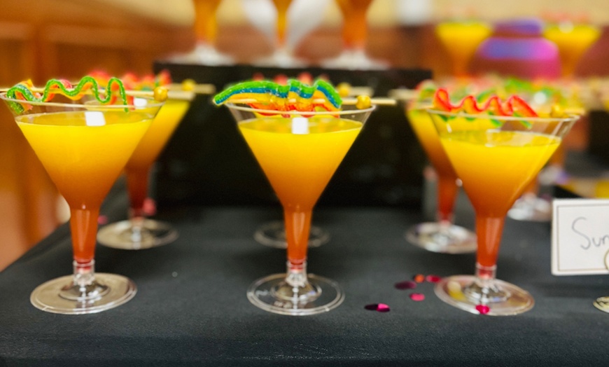 Image 8: Smoky Cocktail Bar Setup for 50 or 100 Guests with Glassware & More