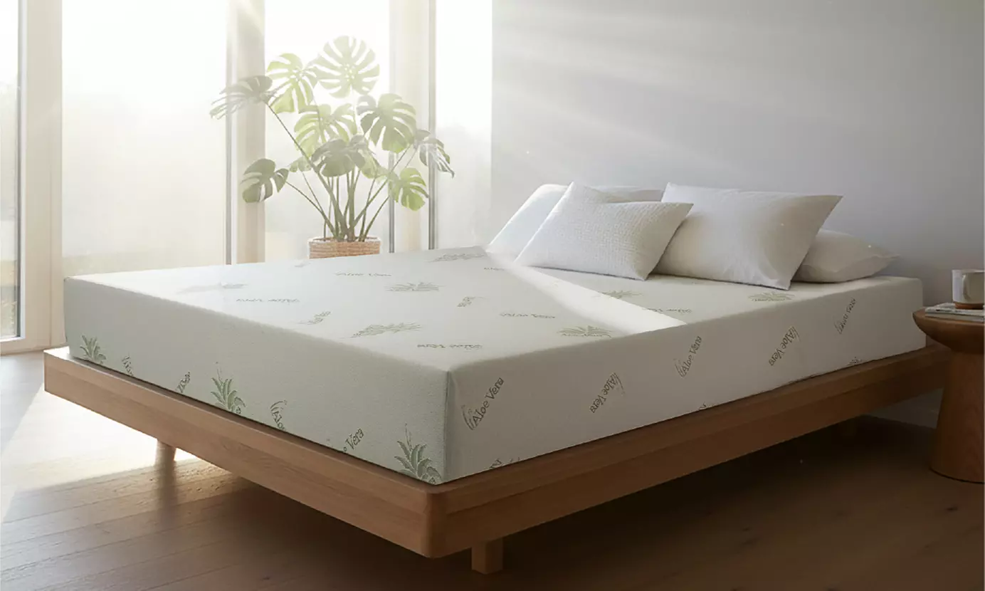 Aloe Vera Matratzenbezug oder 2x Kissenbezug