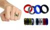 10pcs Men Durable Silicone Wedding Ring Affordable Fashion Rubber Wedding Band