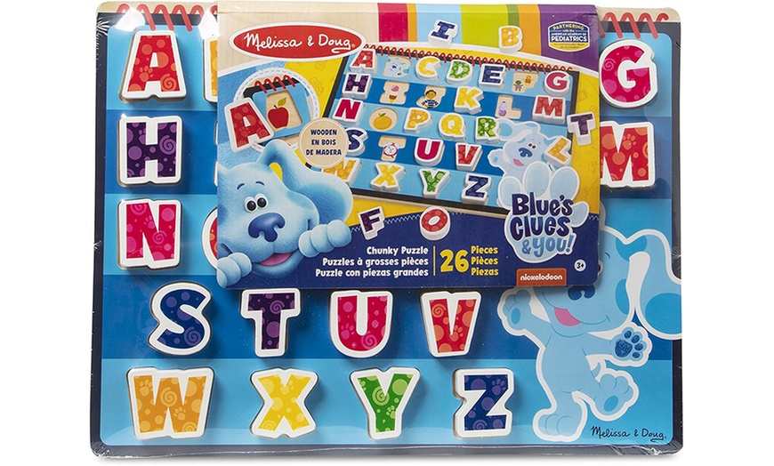Image 4: Melissa & Doug Blue's Clues & You! Wooden Chunky Puzzle
