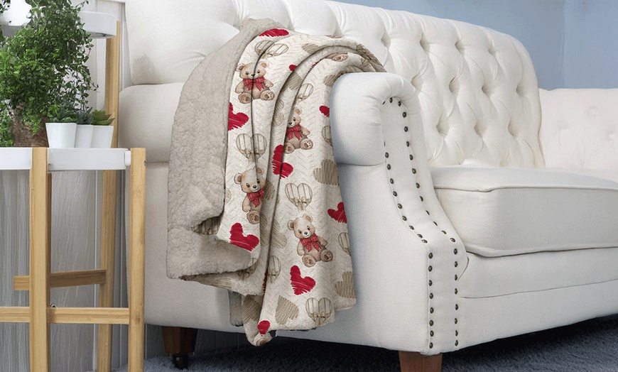 Image 11: Manta Sherpa suave y cálida