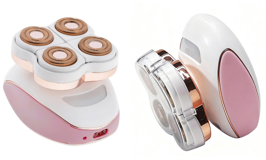 Image 2: Rechargeable Four-Head Electric Hair Remover for Women