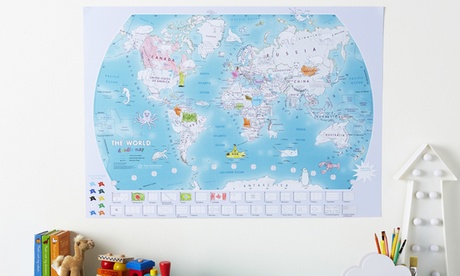 1 ou 2 cartes du monde à colorier pour enfants