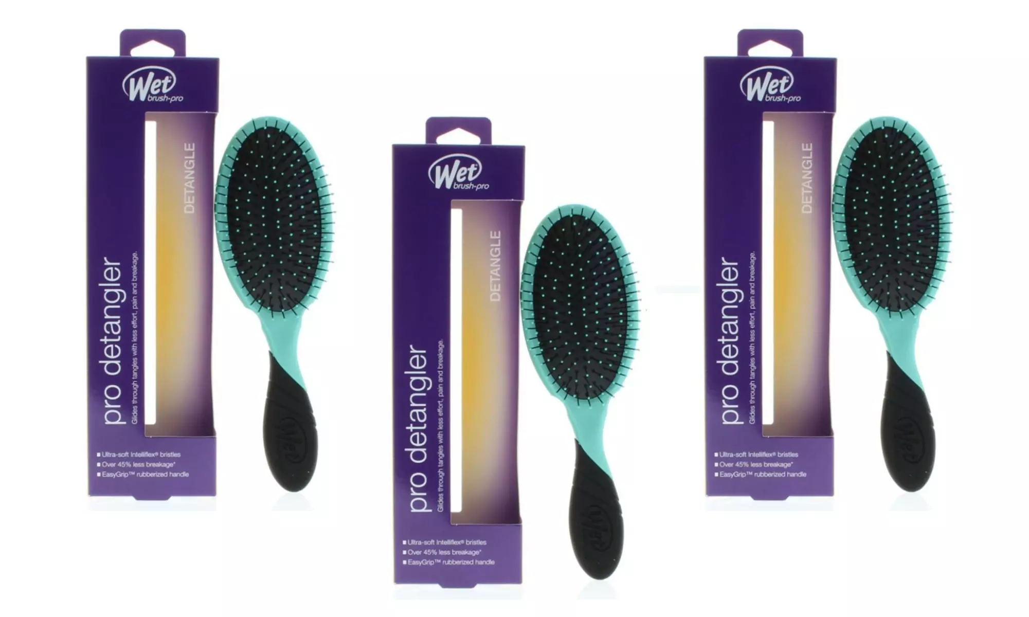 The Wet Brush Up to Three Packs of Original or Backbar or Detangler Brushes