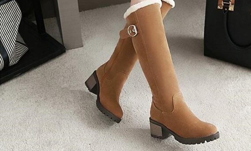 Image 8: Women's Knee High Snow Boots