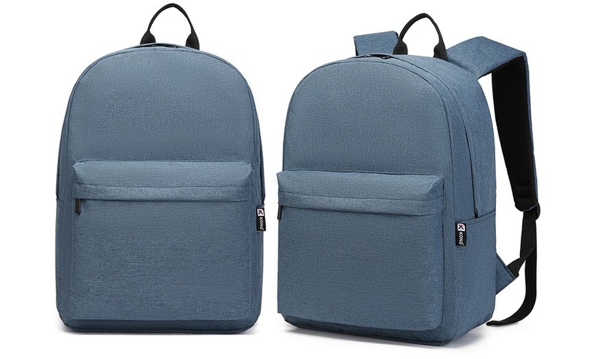 Image 14: Mochila escolar con correas acolchadas y múltiples bolsillos