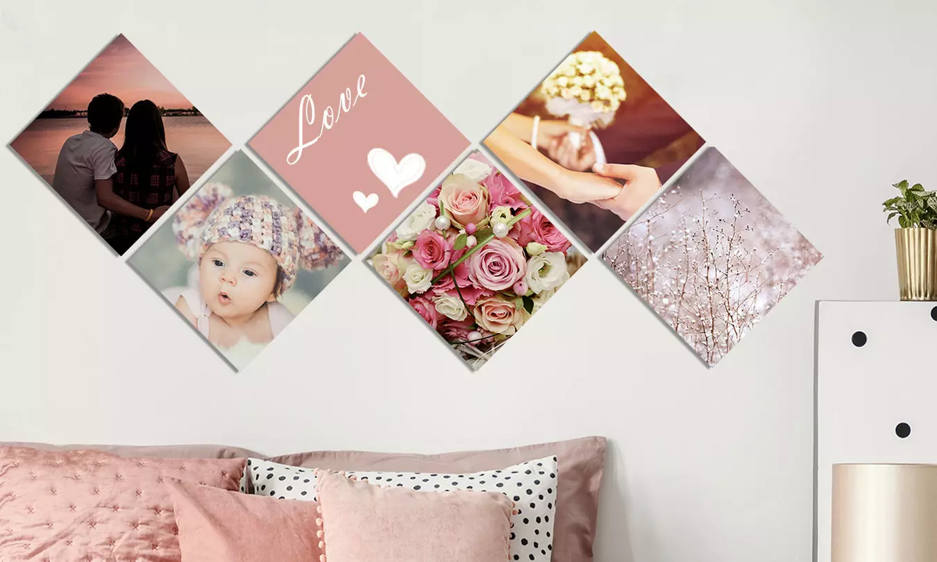 Fotoruitjes voor aan de muur in formaat naar keuze via Fotoproducten - Primary Image