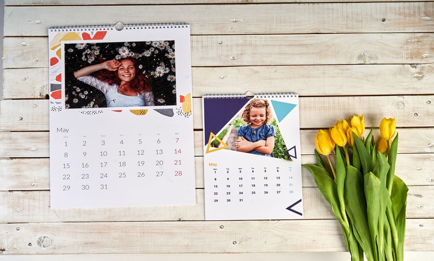 Image 2: Personalised Photo Calendar in A4, A3 and XL format from Colorland