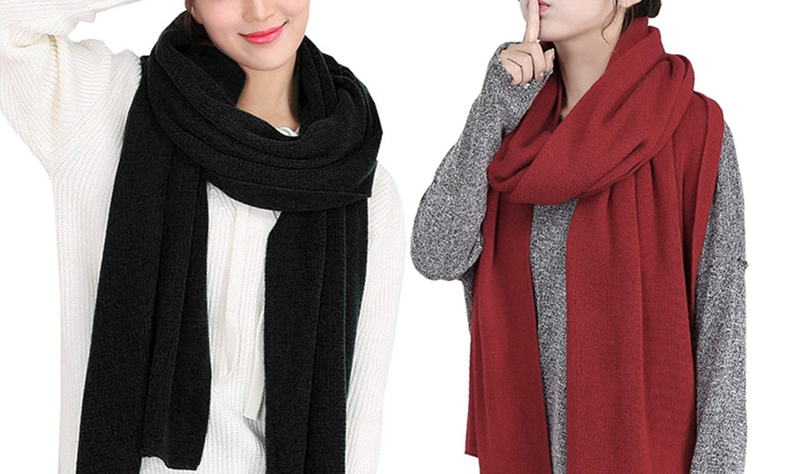 Image 14: Winter Soft Thin Windproof Scarf Neck Warmer Wrap