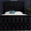 Image 9: DS Living Kingston Upholstered Soft Velvet Bed
