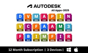 Autodesk All Apps 2025 – 1-Year Subscription for 60+ Tools