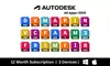 Autodesk 2025: All Apps 1-Year Subscription for AutoCAD, Revit, Fusion, Inventor & More