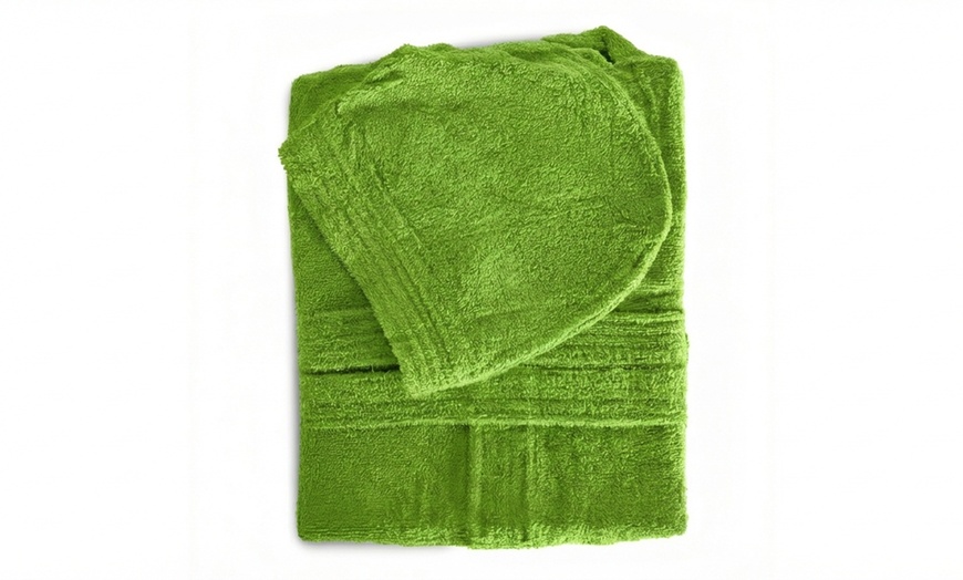 Image 10: Baby Terry Bathrobe with Hood 