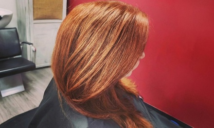Haircut with Condition, Blow-Dry and Single Process Color - Brooklyn Axccents 