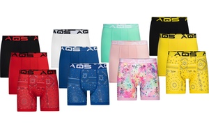 AQS Men's Bandana Print Boxer Briefs Six-Pack